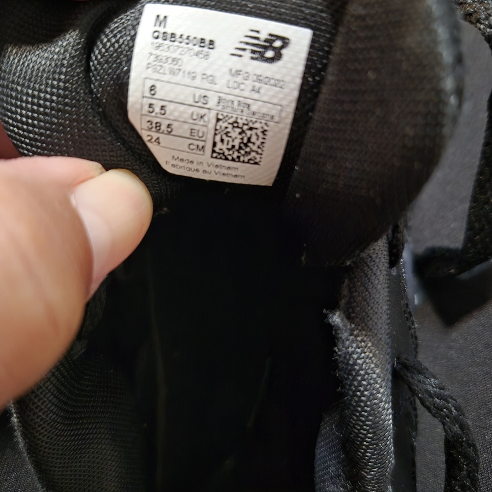 New Balance Black Athletic Shoes